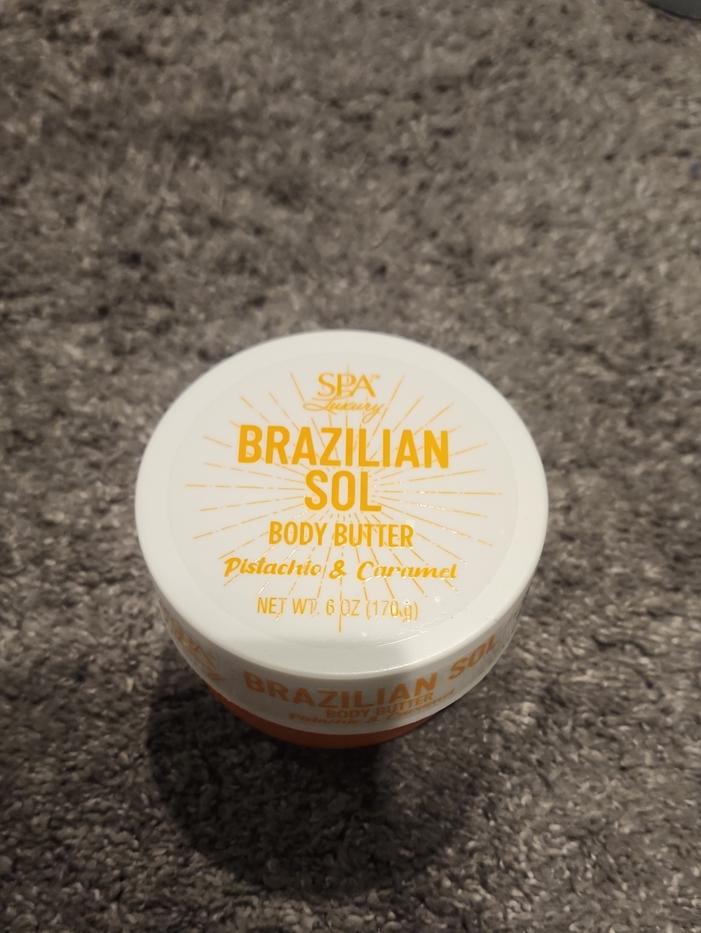Brazilian Sol Pistachio & Caramel Body Butter - White/Gold
